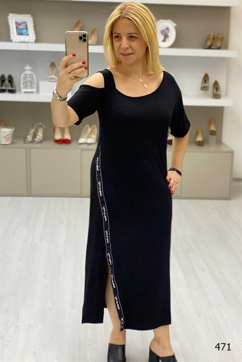 Şeritli Elbise