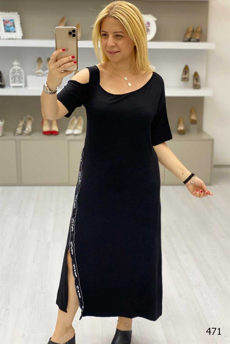 Şeritli Elbise