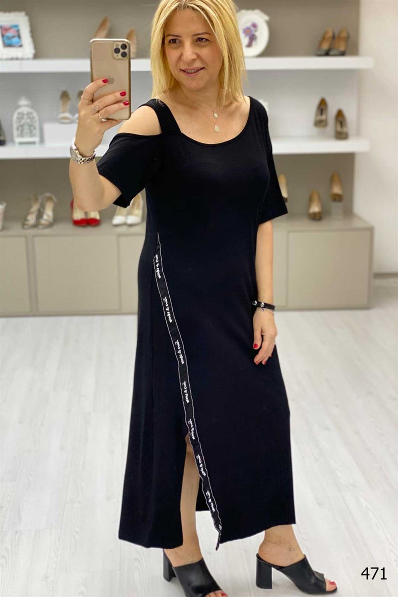 Şeritli Elbise