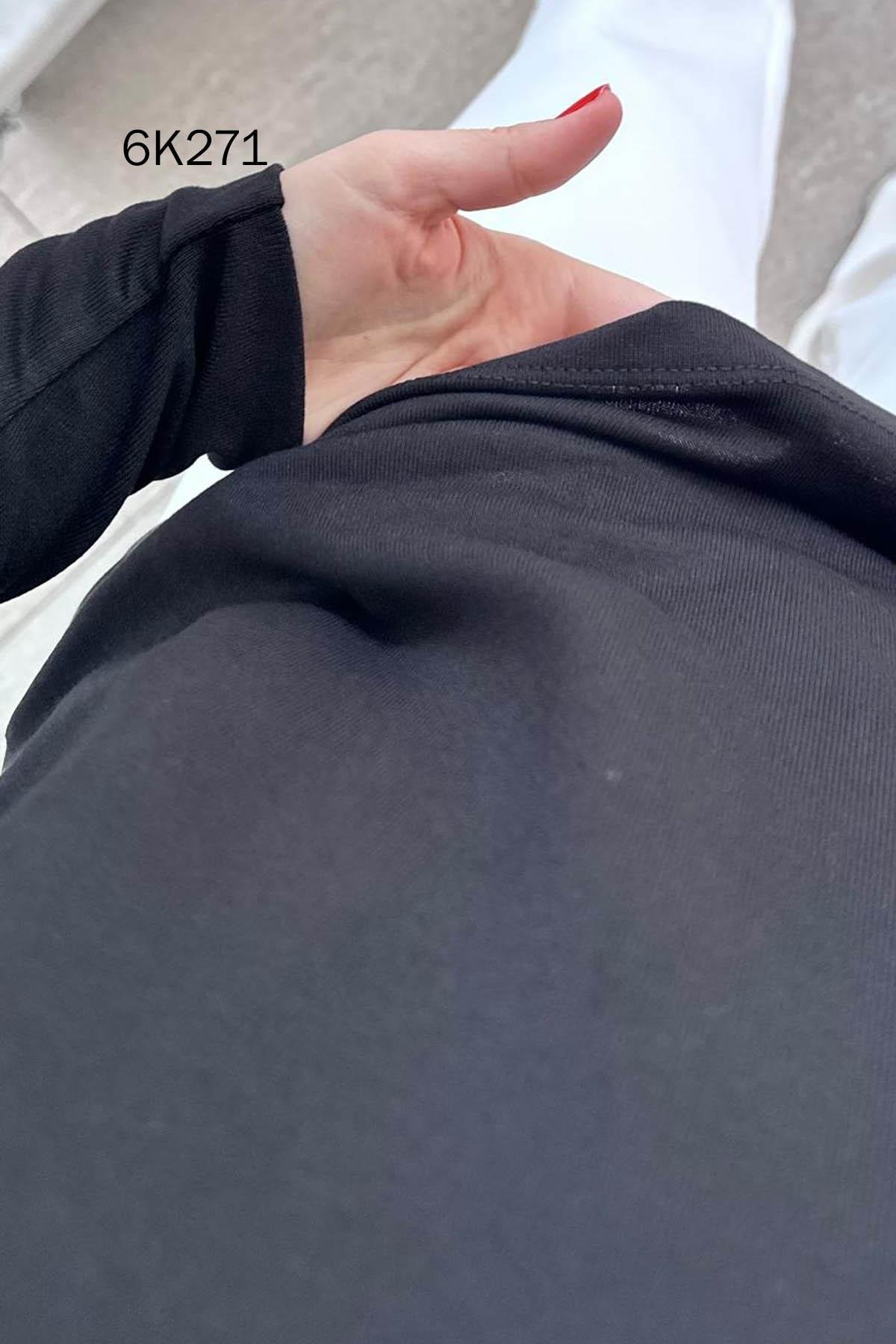 Şifon Kollu Düğme Detay Çilek Bluz