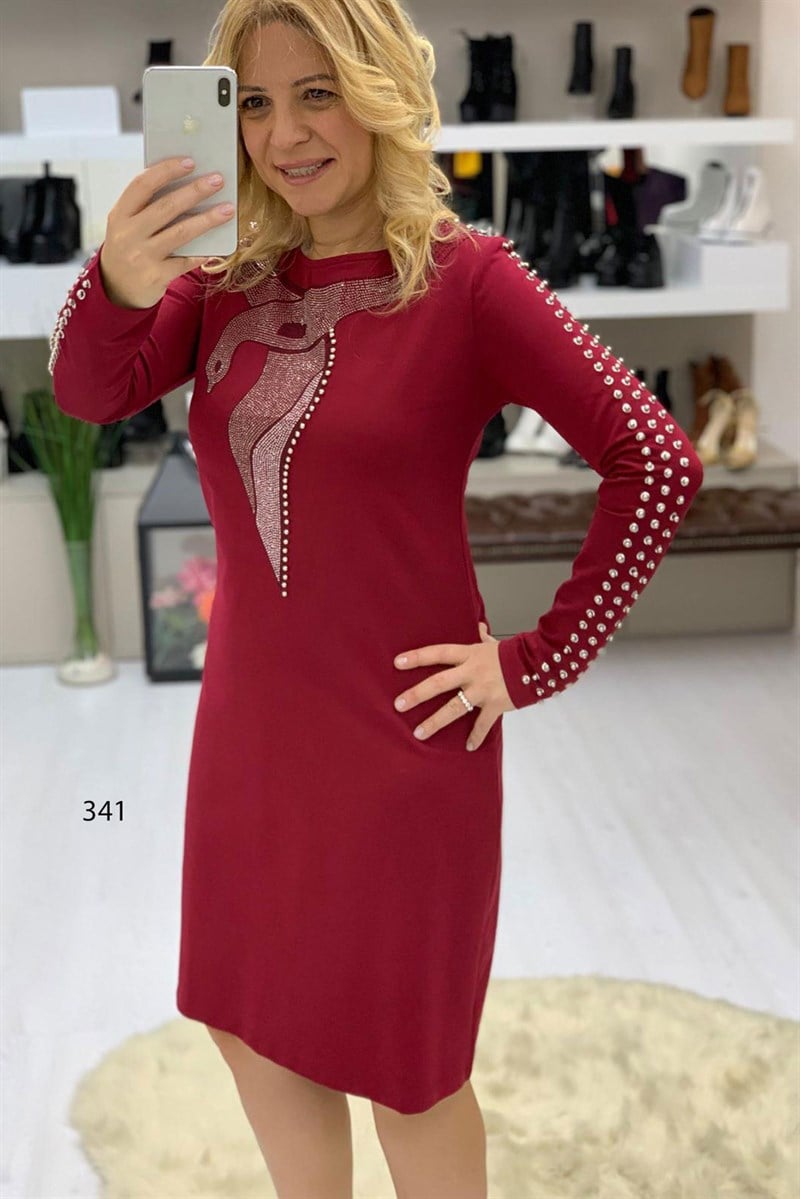 Taş Ve İnci Detaylı Tunik
