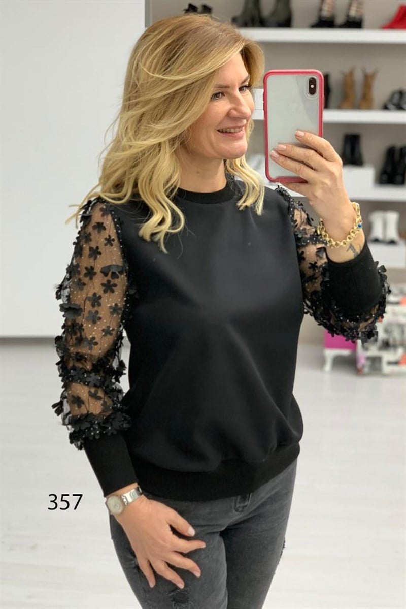 Tül Detay Sweat