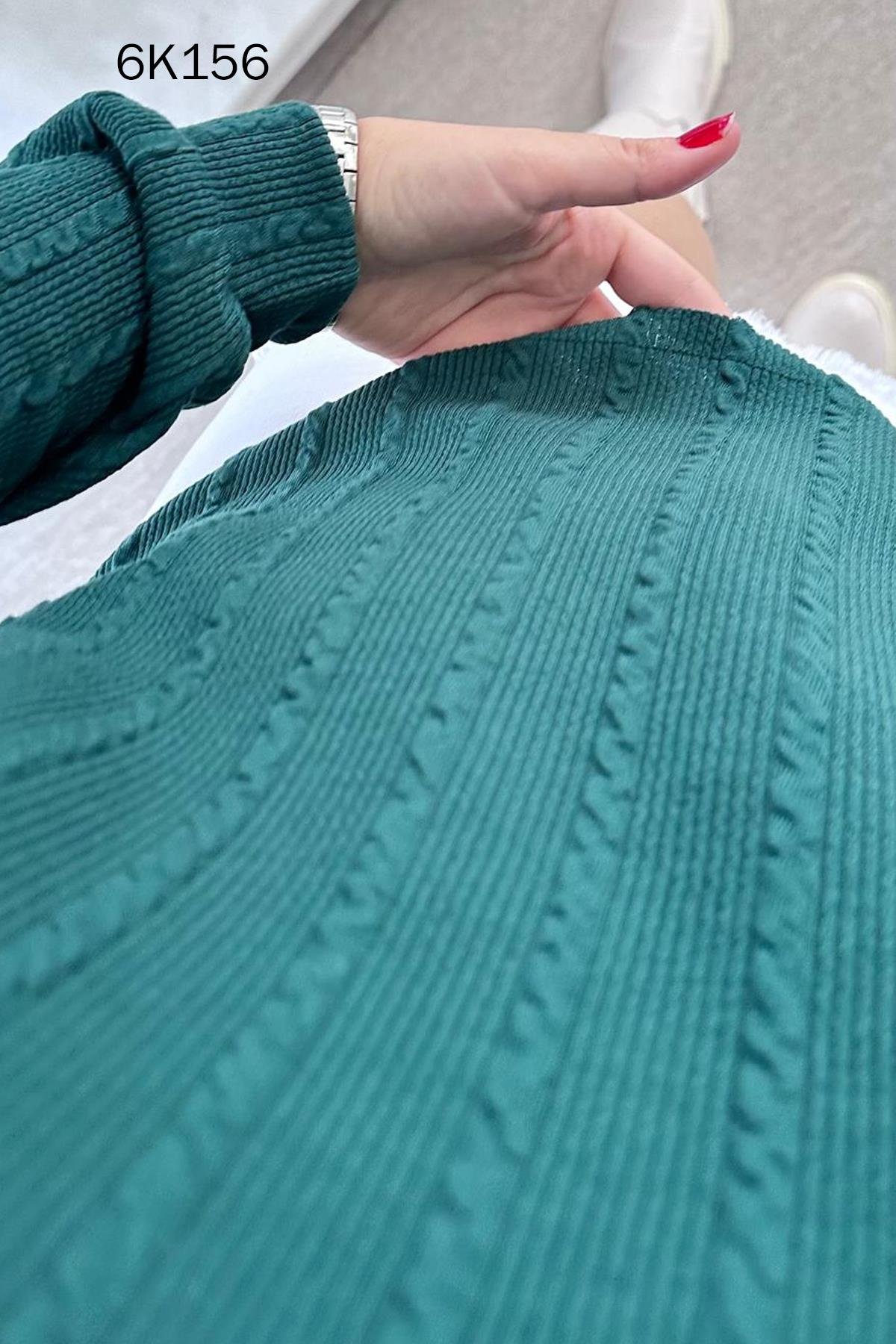 V Yaka Veronica Triko Bluz