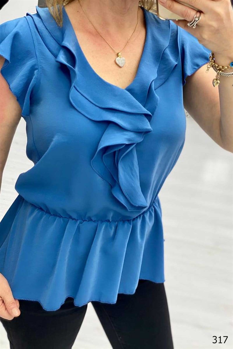 Volanlı Bluz