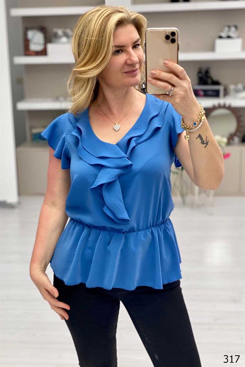 Volanlı Bluz