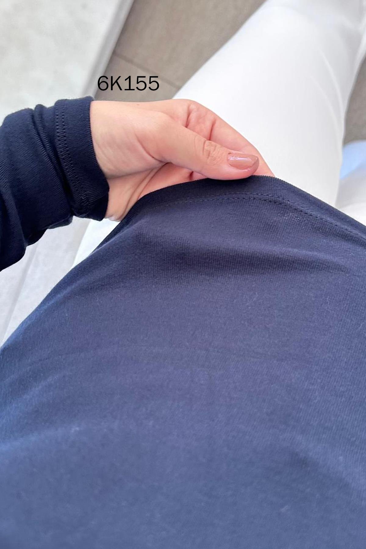 Yarım Balıkçı Yaka Likralı Body