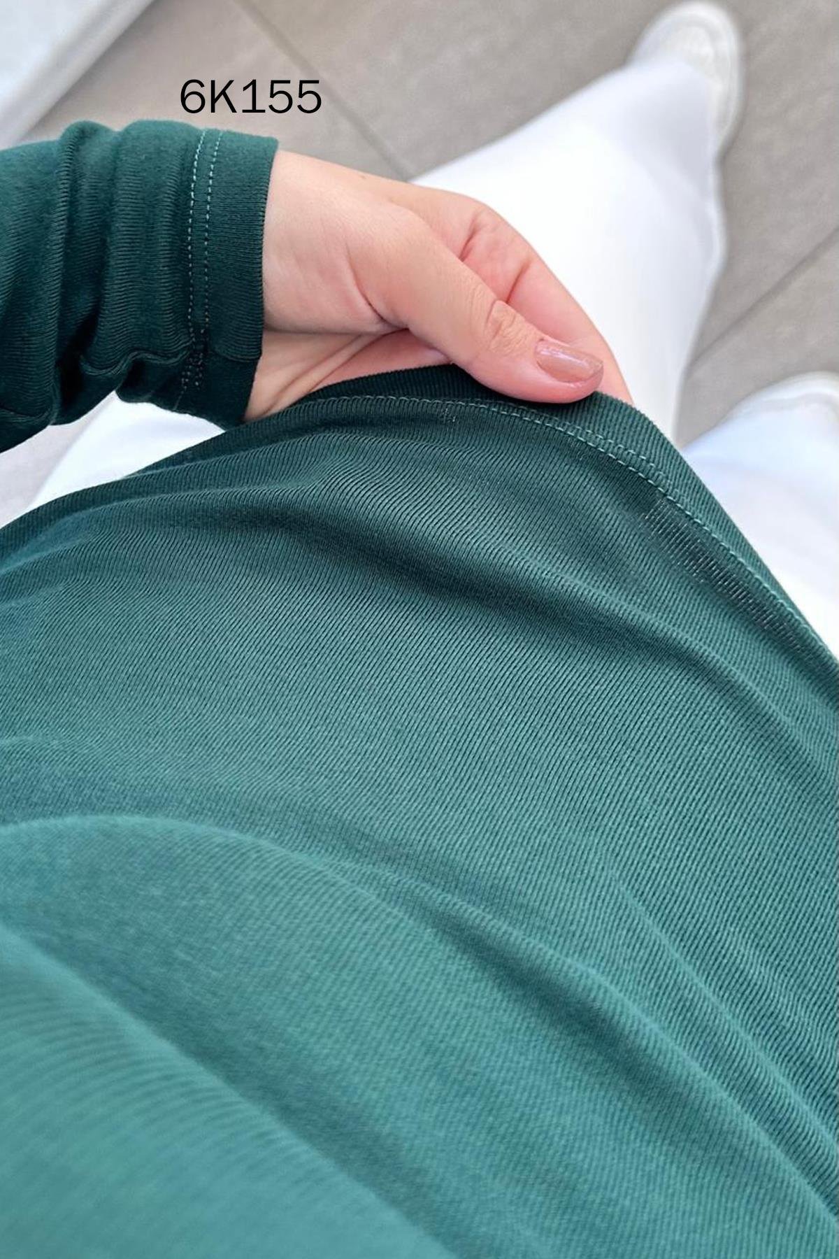 Yarım Balıkçı Yaka Likralı Body