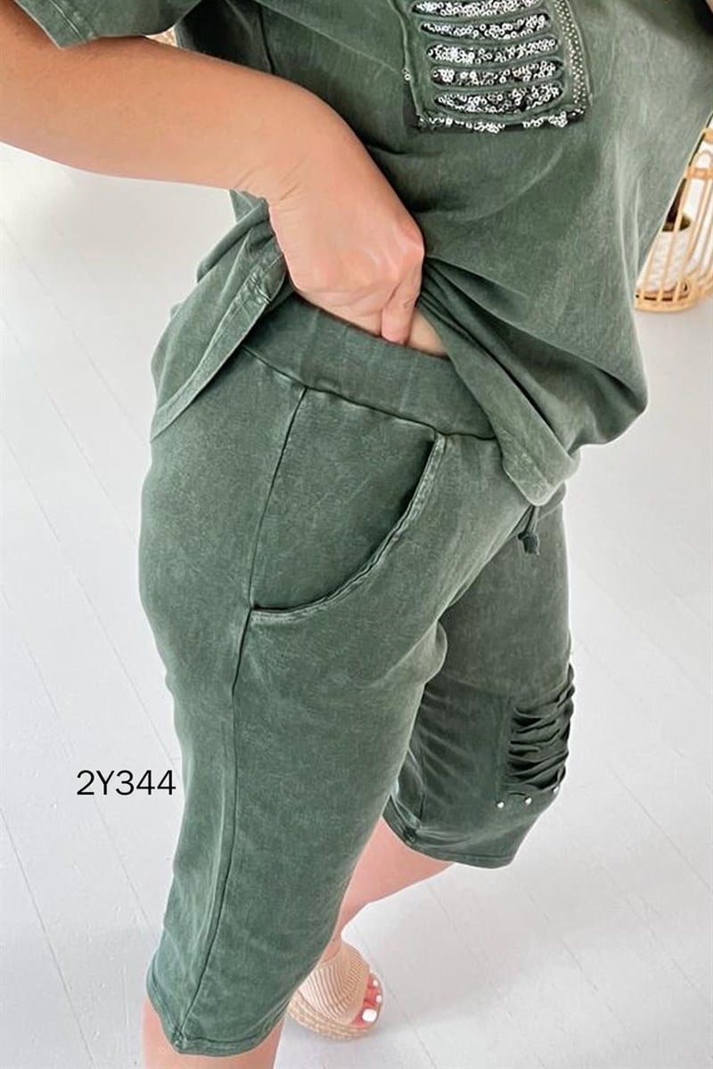 Yıldız Baskılı Capri Takım