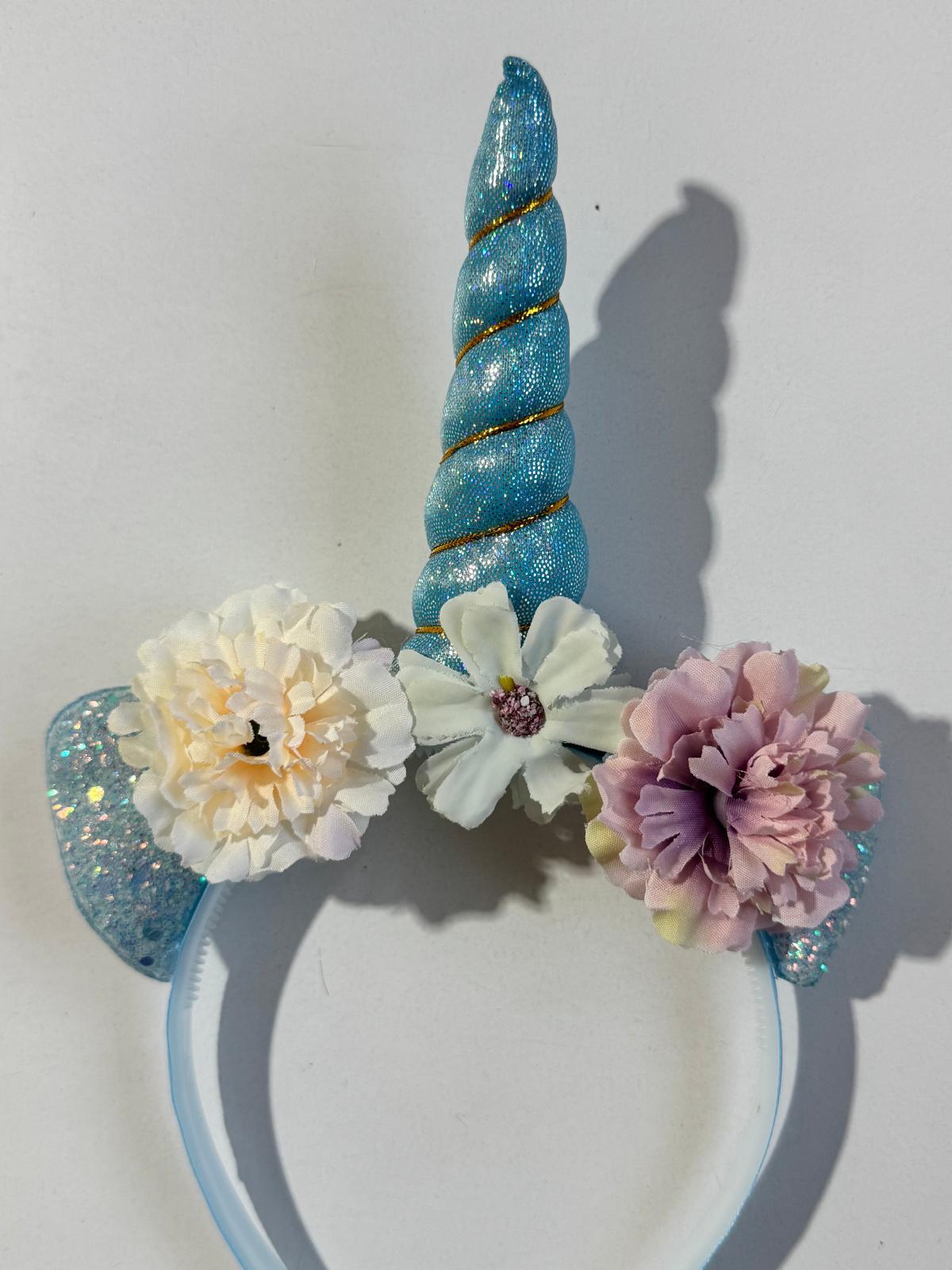 kız Çocuk Unicorn Çiçekli Taç
