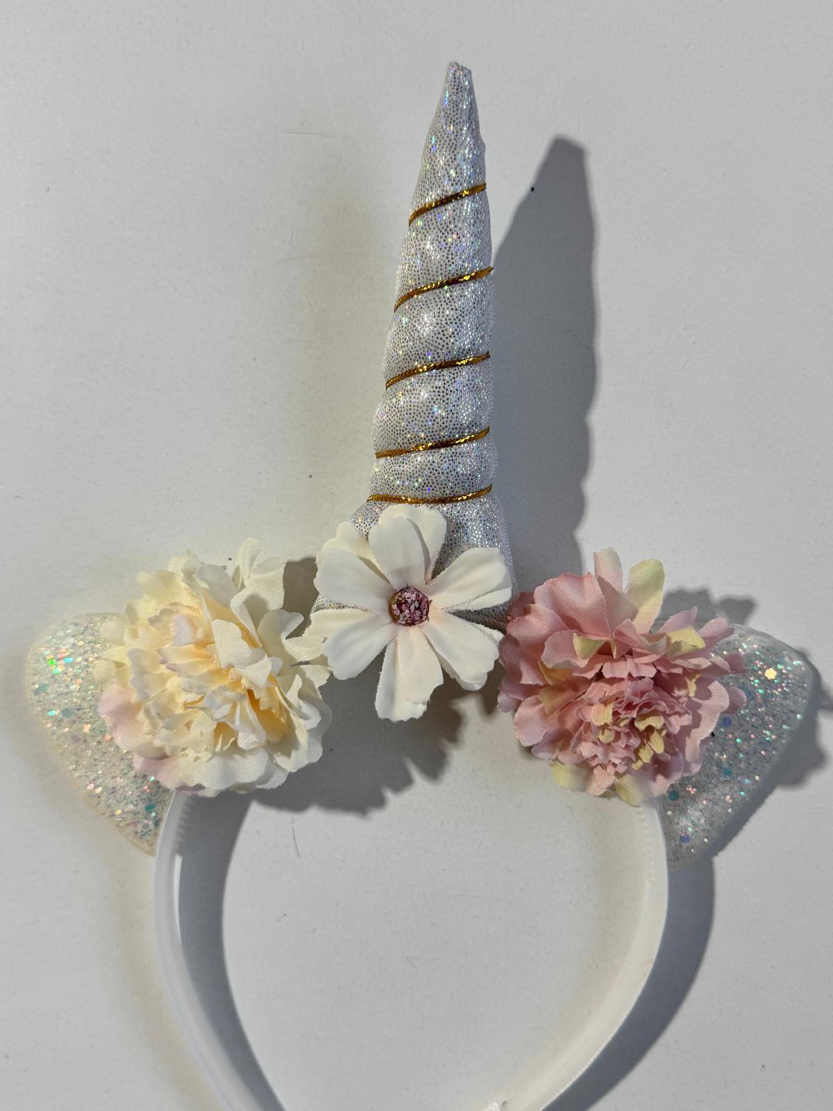 kız Çocuk Unicorn Çiçekli Taç