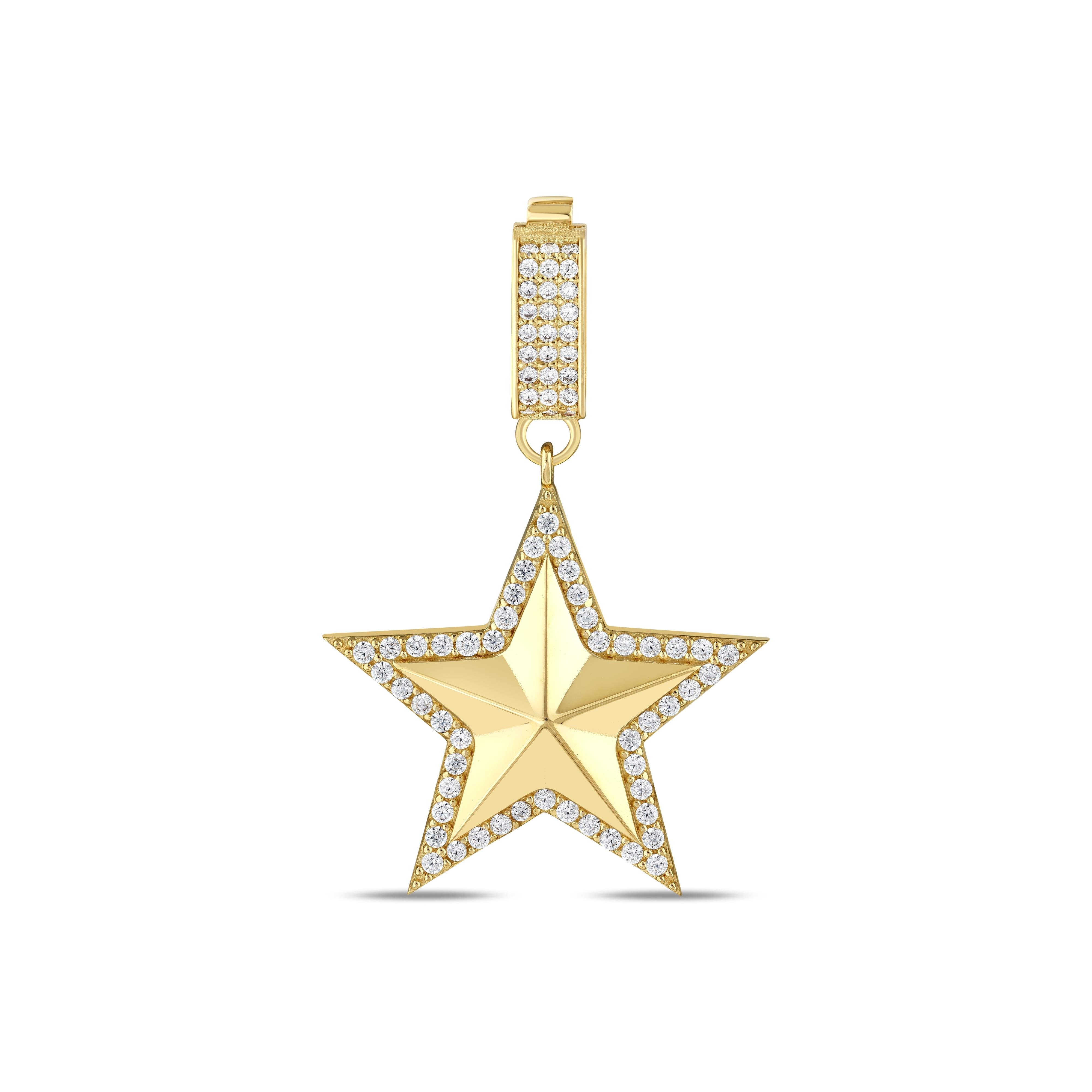 ALTIIN YILDIZ 3 BOYUTLU CHARM