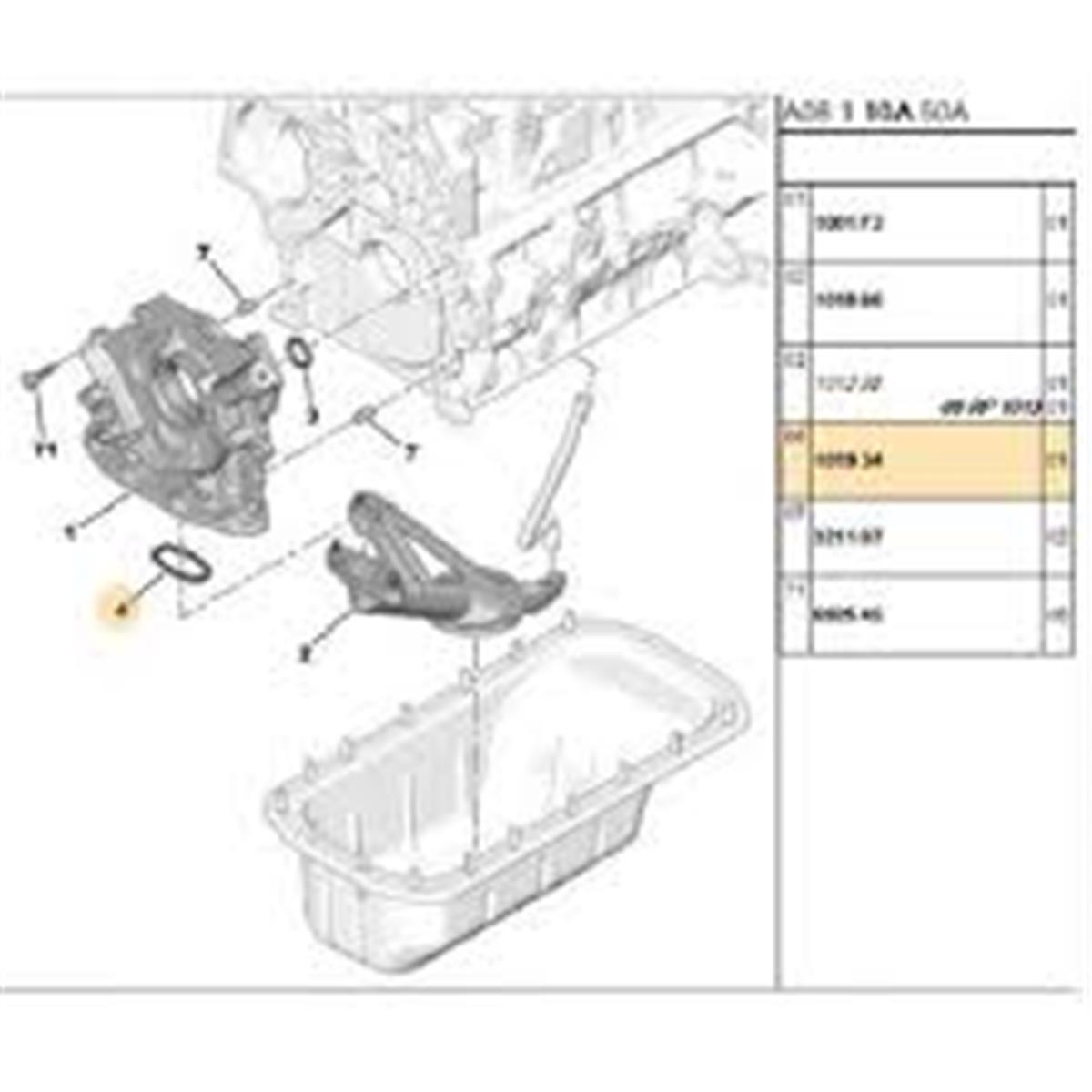 1019.34 YAG POMPA SÜZGEÇ CONTA 