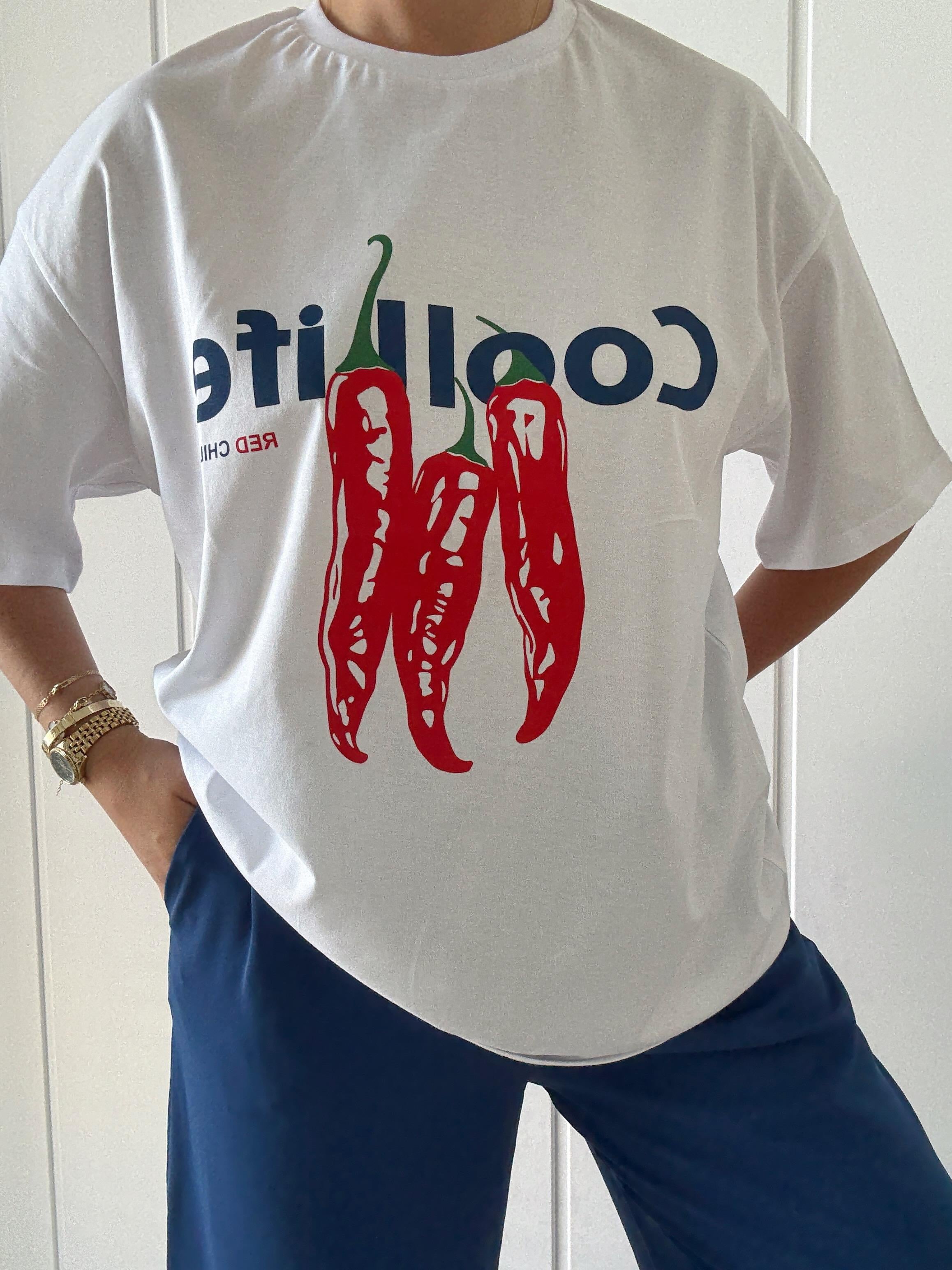 Baskı Detaylı Oversize Tshirt CHILL