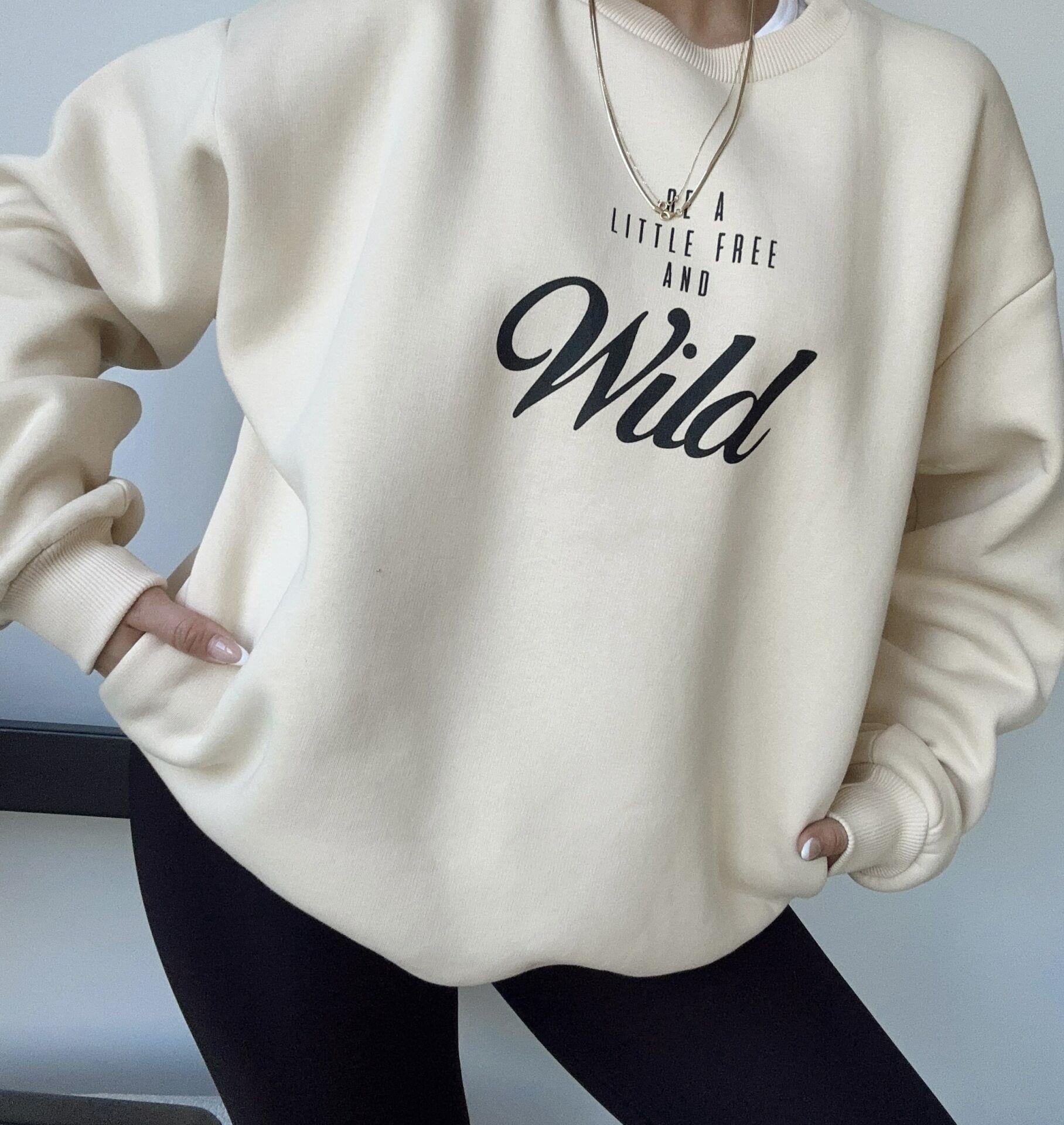 Baskı Detaylı Sweatshirt