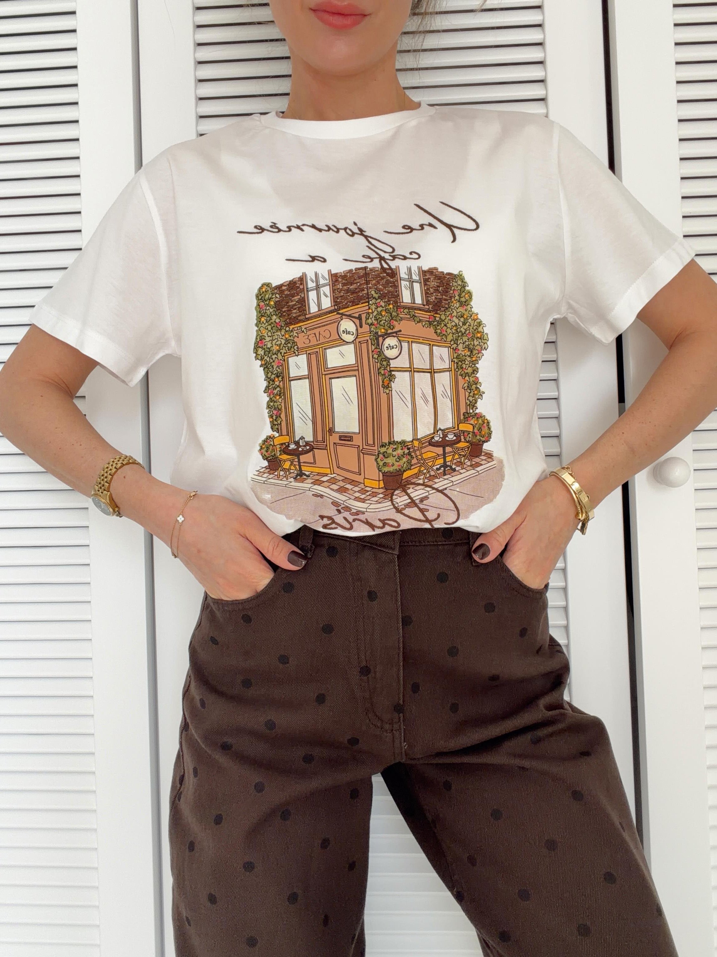 Baskı Detaylı Tshirt PARIS