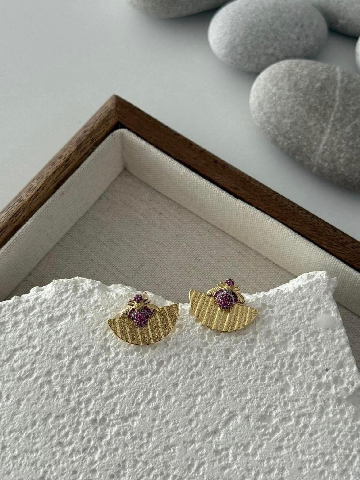 Bee Küpe Gold 