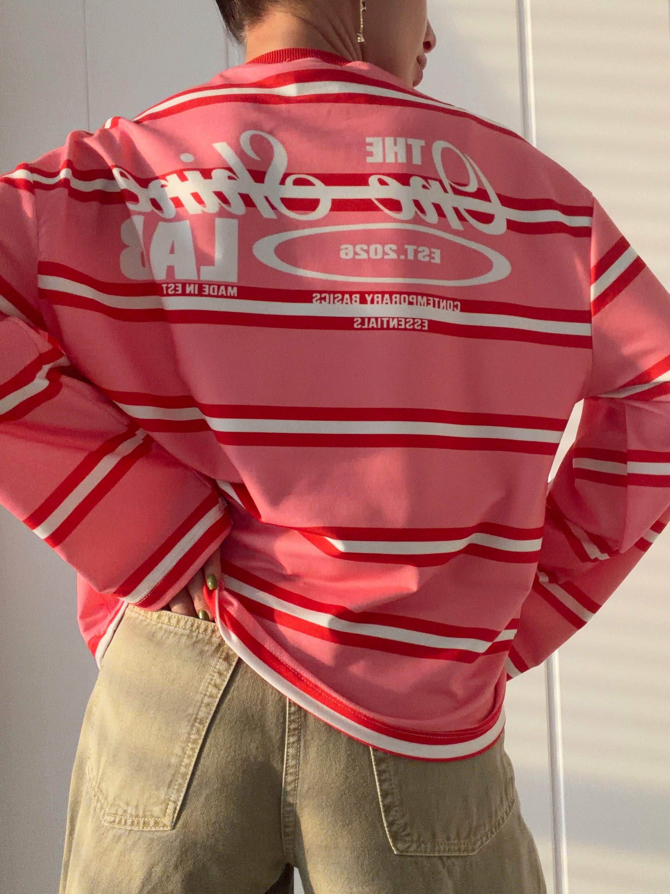 Uzun Kollu Baskılı Oversize Body LAB