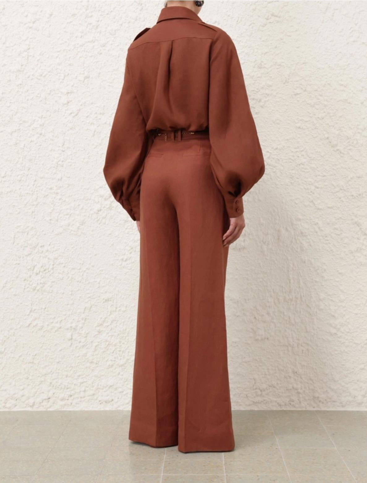 Kiremit Kemerli Premium Pantolon