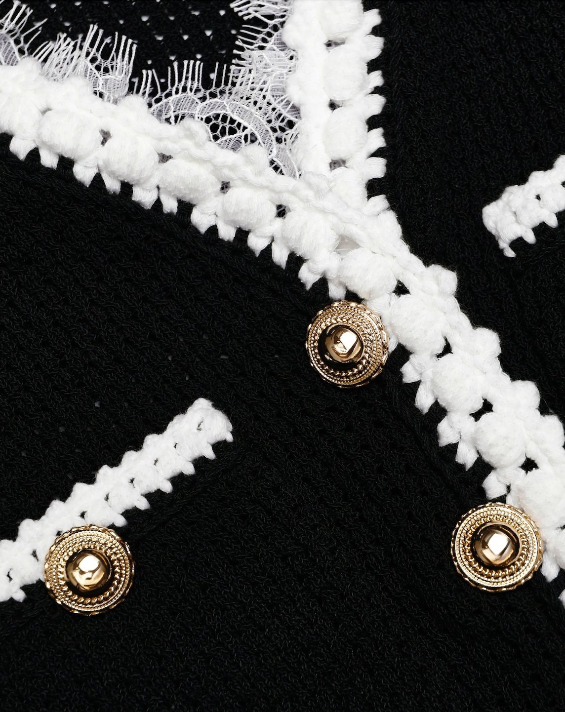 TASARIM GOLD DÜĞMELİ PEPLUM DETAYLI SİYAH TRİKO MİDİ ELBİSE