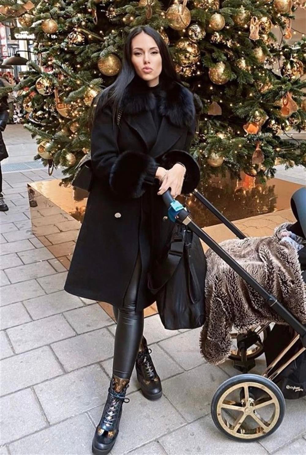 WOOL CASHMERE COAT BLACK