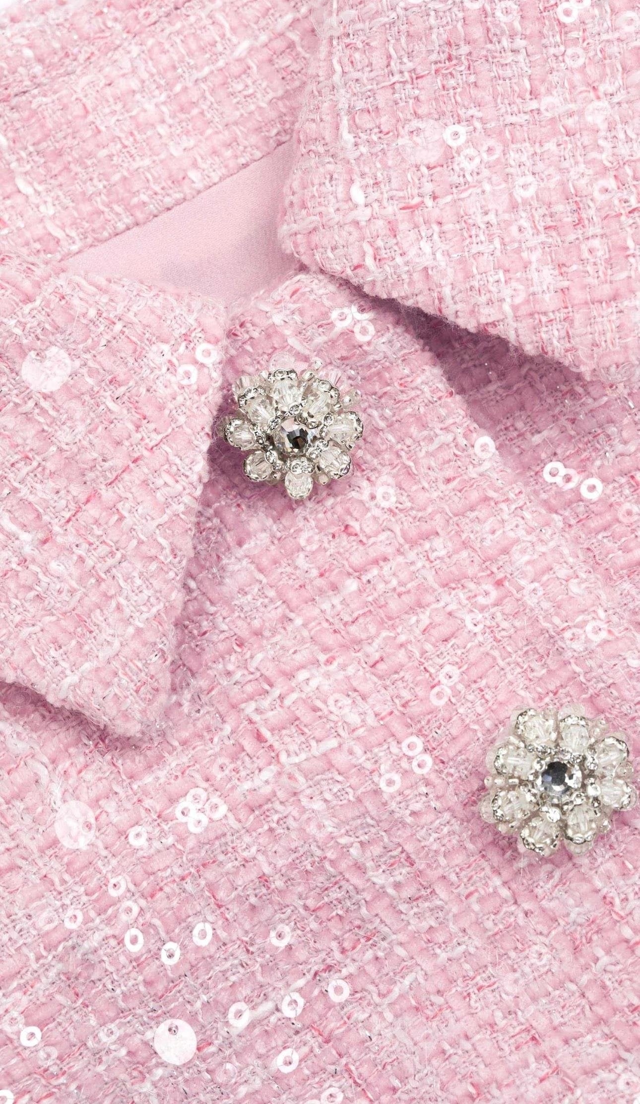 TASARIM KEMERLİ KOLSUZ PEMBE TÜVİD MİNİ ELBİSE