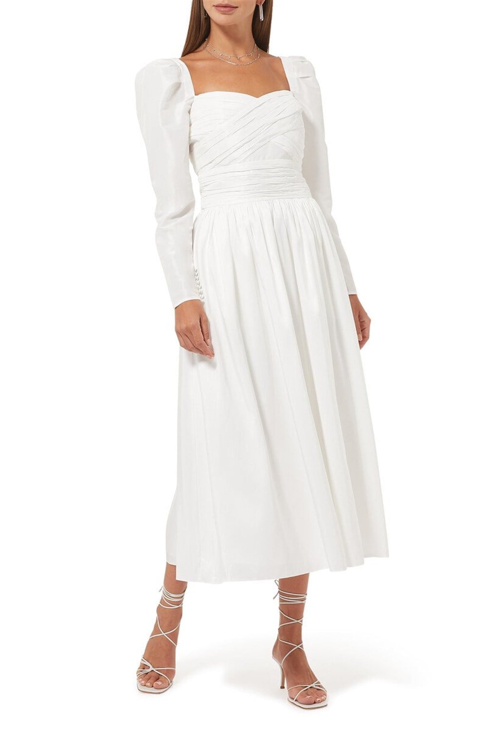 TASARIM SARI MAXİ ELBİSE