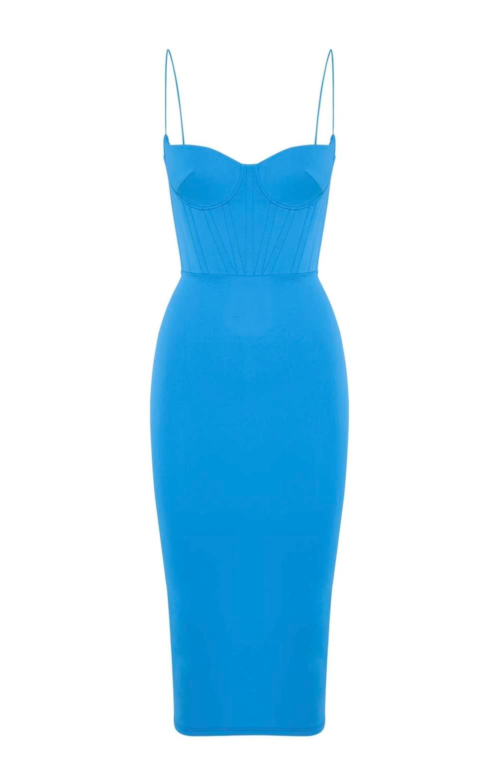 SEQUINED TULLE MIDI DRESS