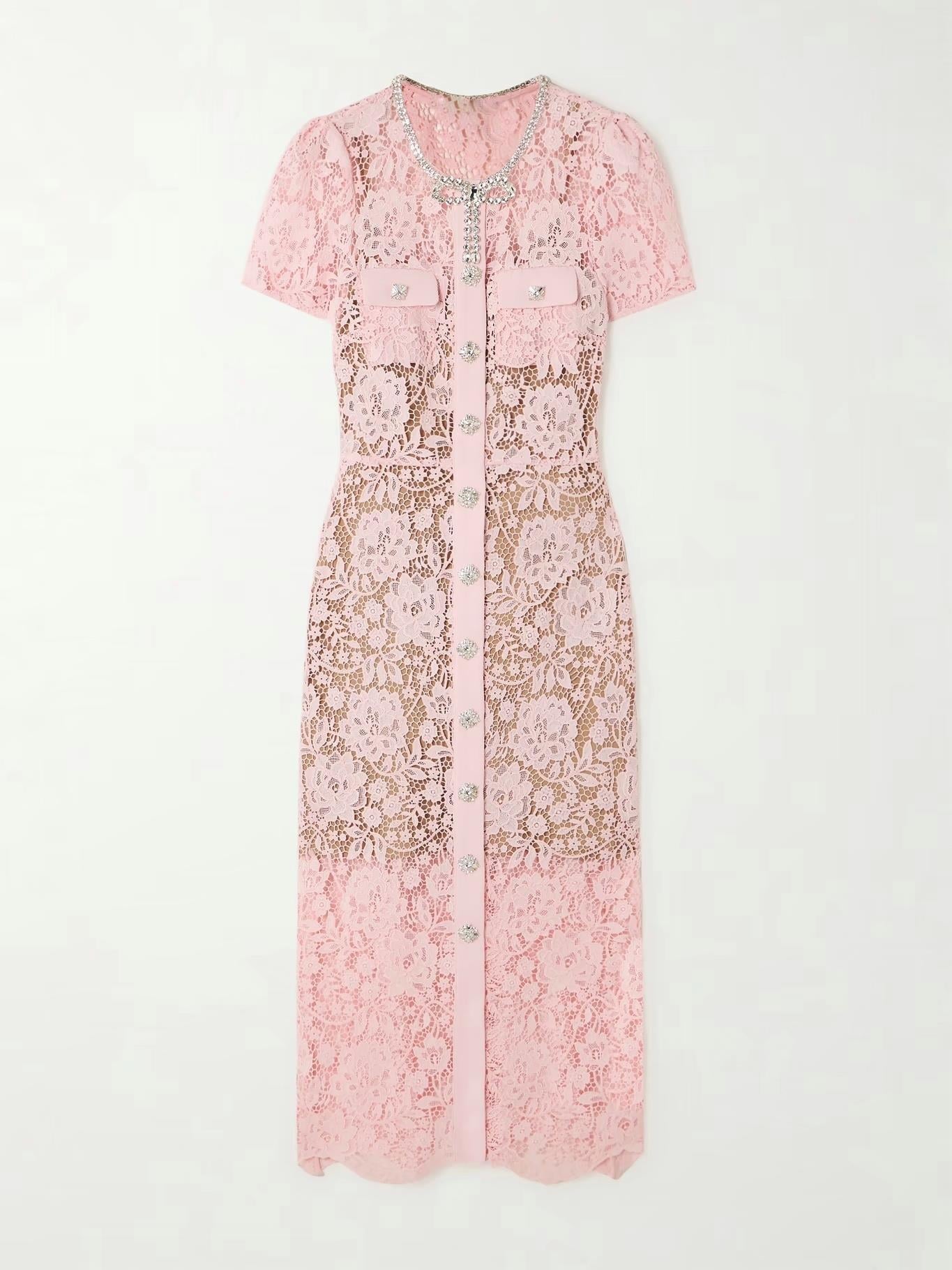 TASARIM MİDİ PEMBE ELBİSE