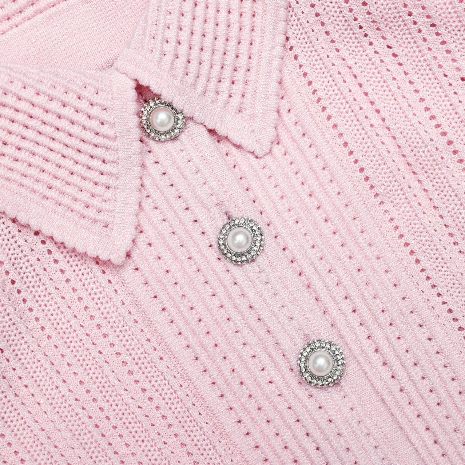 TASARIM PEPLUM DETAYLI DANTEL GEÇİŞLİ PEMBE TRİKO MİDİ ELBİSE
