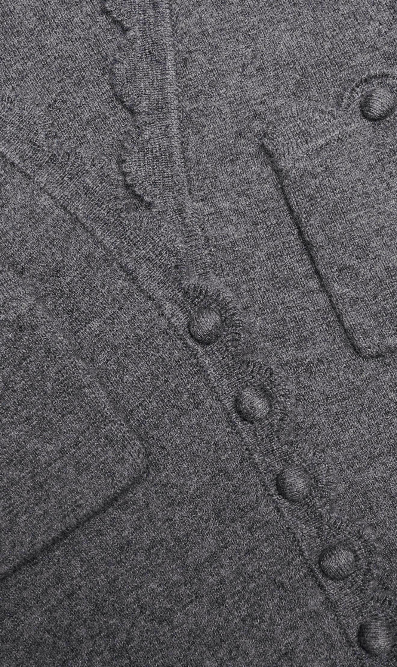 TASARIM PEPLUM DETAYLI V YAKA GRİ MİDİ ELBİSE