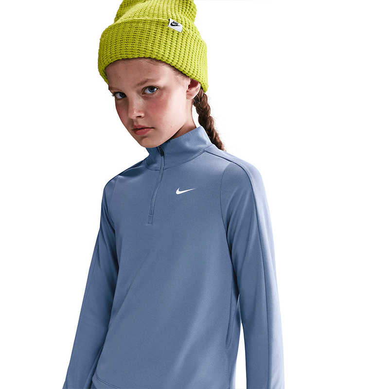 NikeNike Dri-FIT Kız Çocuk Uzun Kollu Yarım Fermuarlı Üst