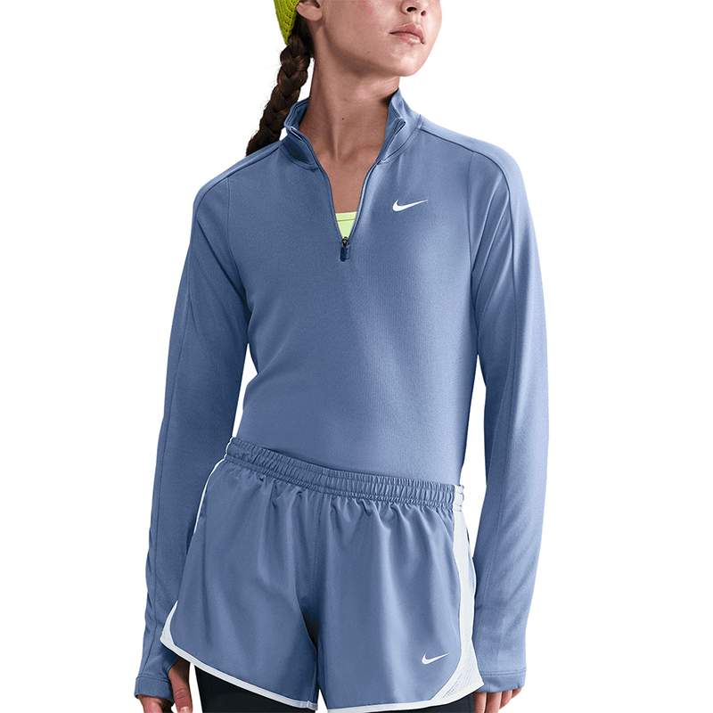 NikeNike Dri-FIT Kız Çocuk Uzun Kollu Yarım Fermuarlı Üst