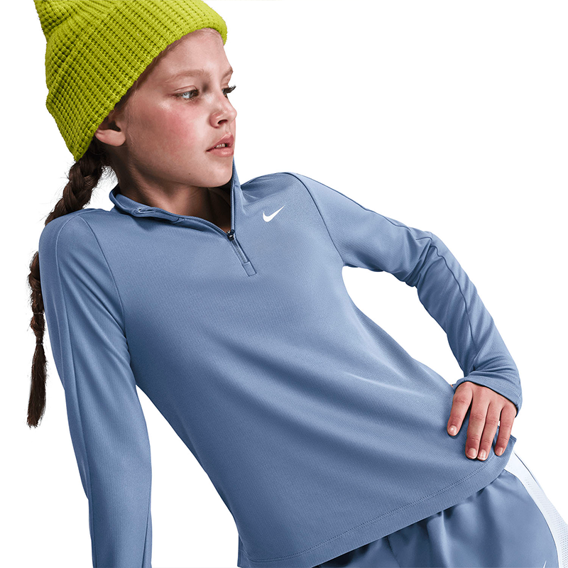 NikeNike Dri-FIT Kız Çocuk Uzun Kollu Yarım Fermuarlı Üst