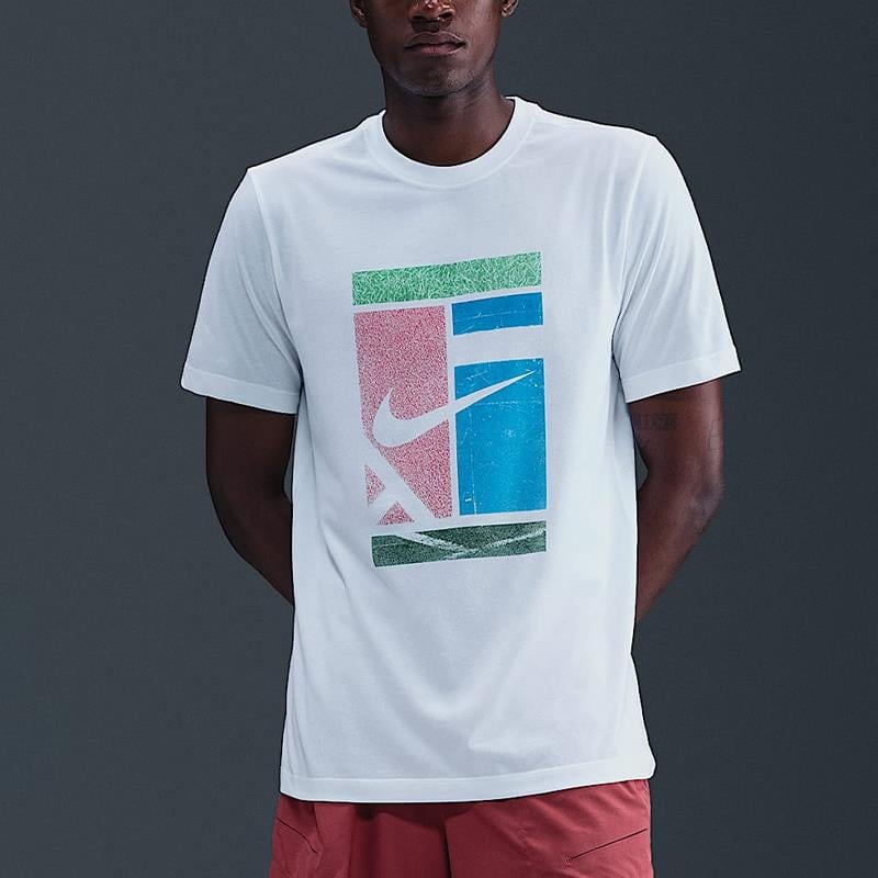 NikeNikeCourt Heritage Logo Dri-FIT Erkek Tenis Tişörtü
