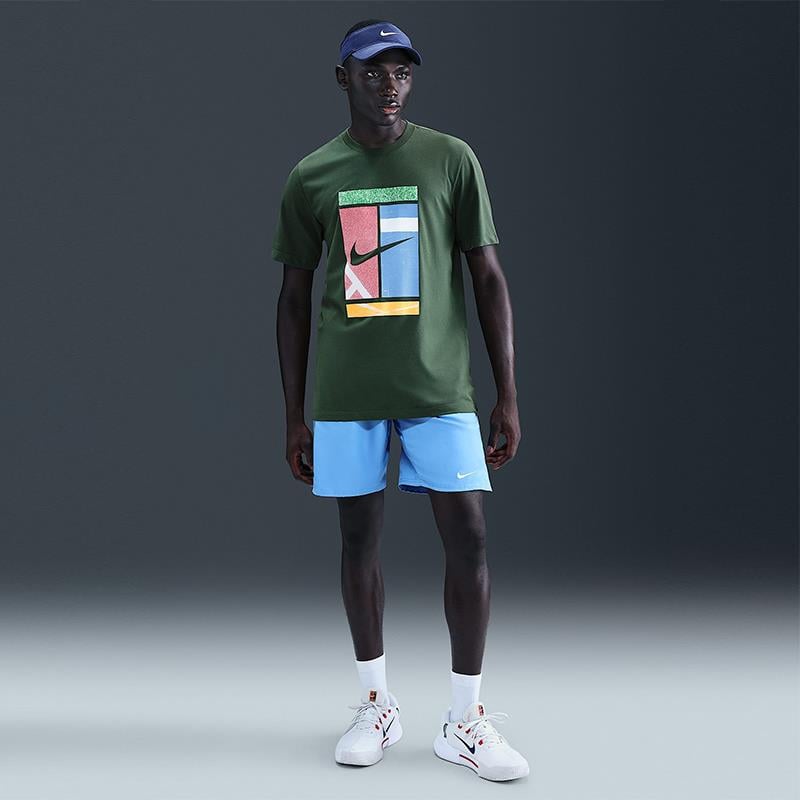 NikeNikeCourt Heritage Logo Dri-FIT Erkek Tenis Tişörtü
