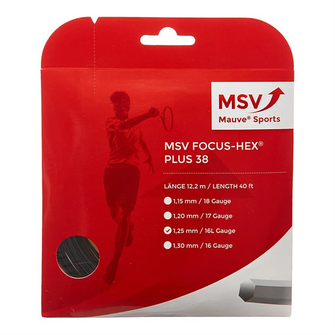 MSVMSV Focus HEX Plus 38 1.25 12M Tekli Kordaj (Siyah)