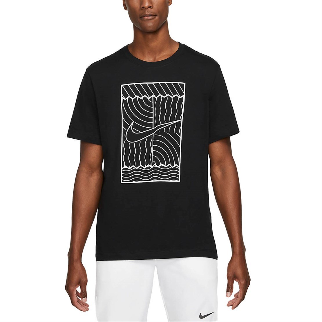 NikeNike Court Graphic Erkek Tenis Tişörtü