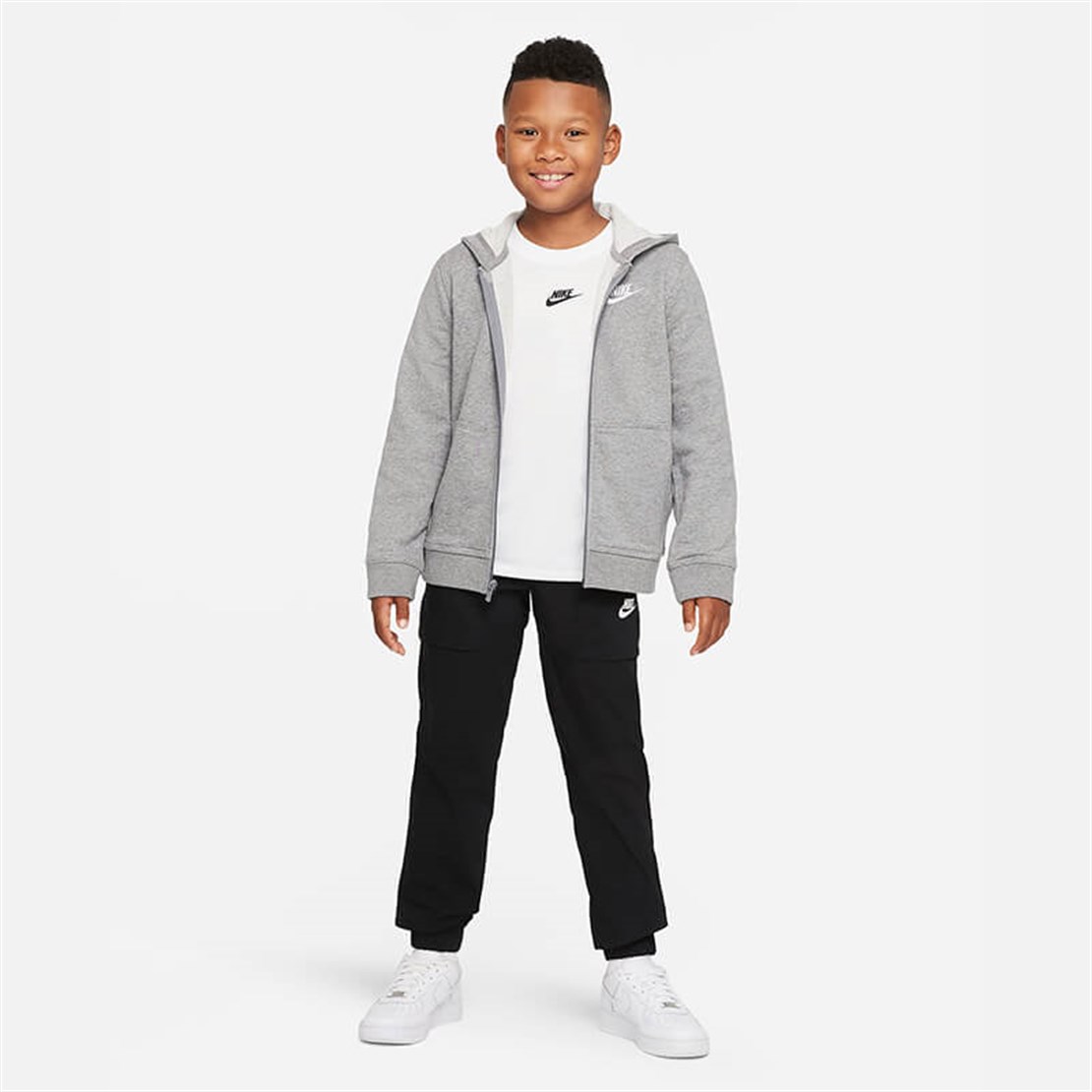 NikeNike Sportswear Fransız Havlu Kumaş Erkek Çocuk Kapüşonlu Üst