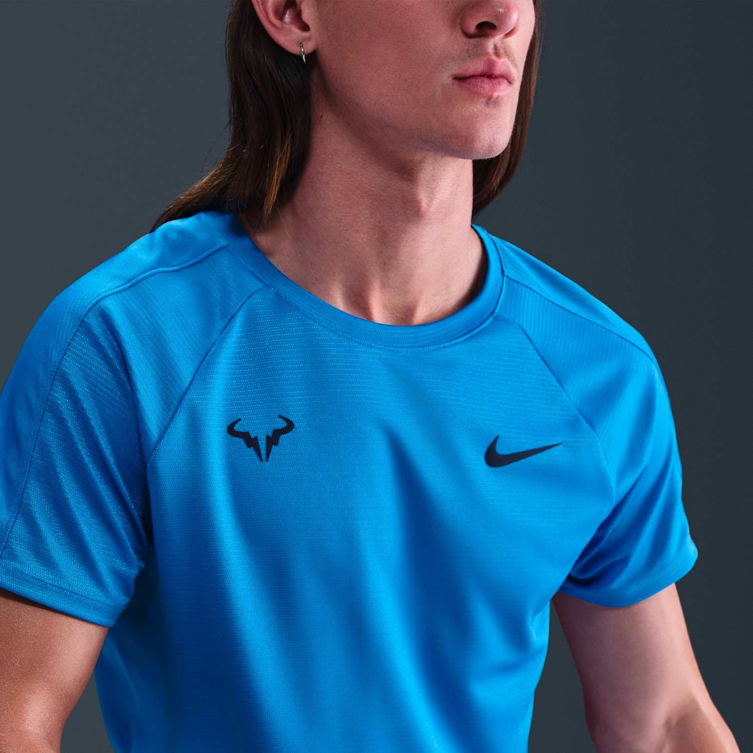 NikeNike Rafa Challenger Dri-FIT Kısa Kollu Erkek Tenis Tişörtü