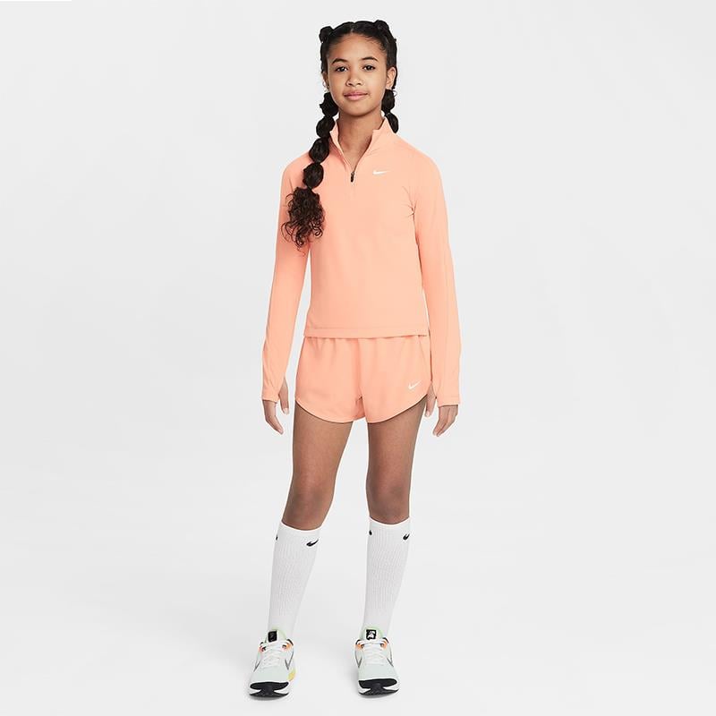NikeNike Dri-FIT Uzun Kollu Yarım Fermuarlı Kız Çocuk Antrenman Üstü