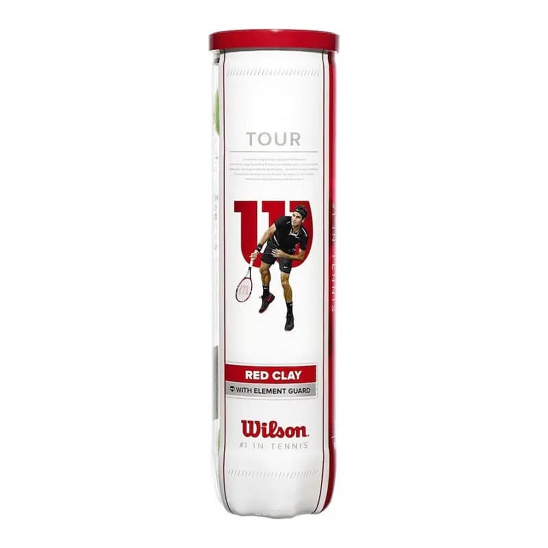 WilsonWilson Tour Red Clay 4'lü Toprak Kort Tenis Topu