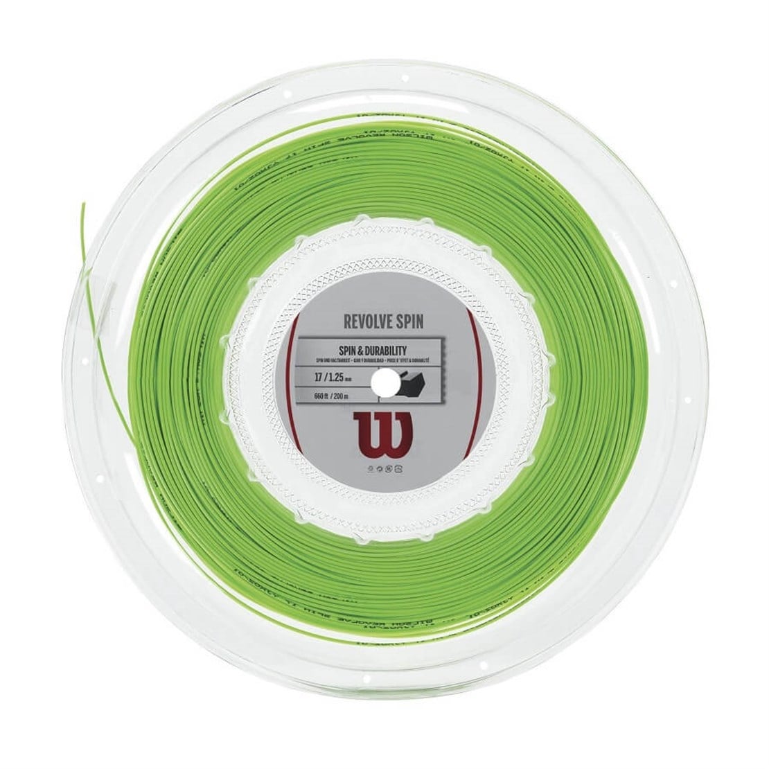 WilsonWilson Revolve Spin 1.25 Yeşil 200m Rulo Kordaj