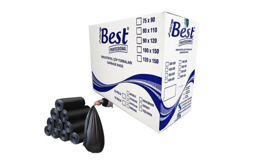Best 80x110 800 Gr Jumbo Boy Çöp Poşeti