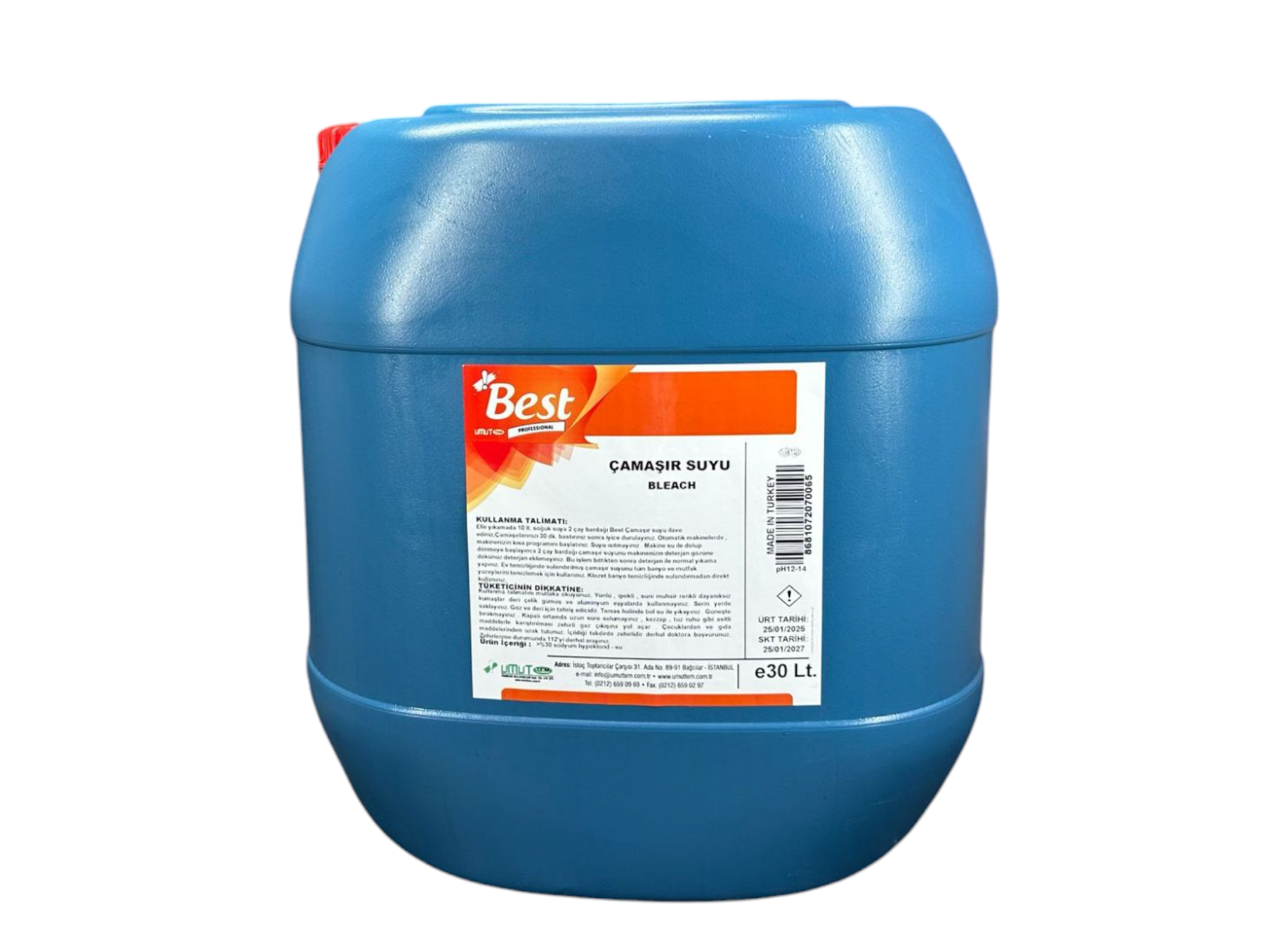 Best Çamaşır Suyu 30 Lt (Saf)