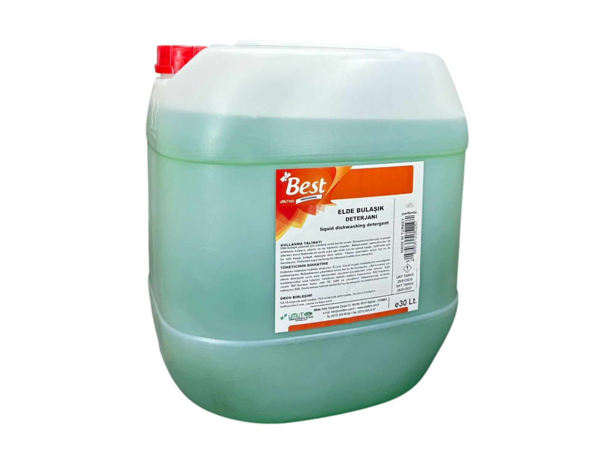 Best Elde Bulaşık Deterjanı 30 Lt Yeşil