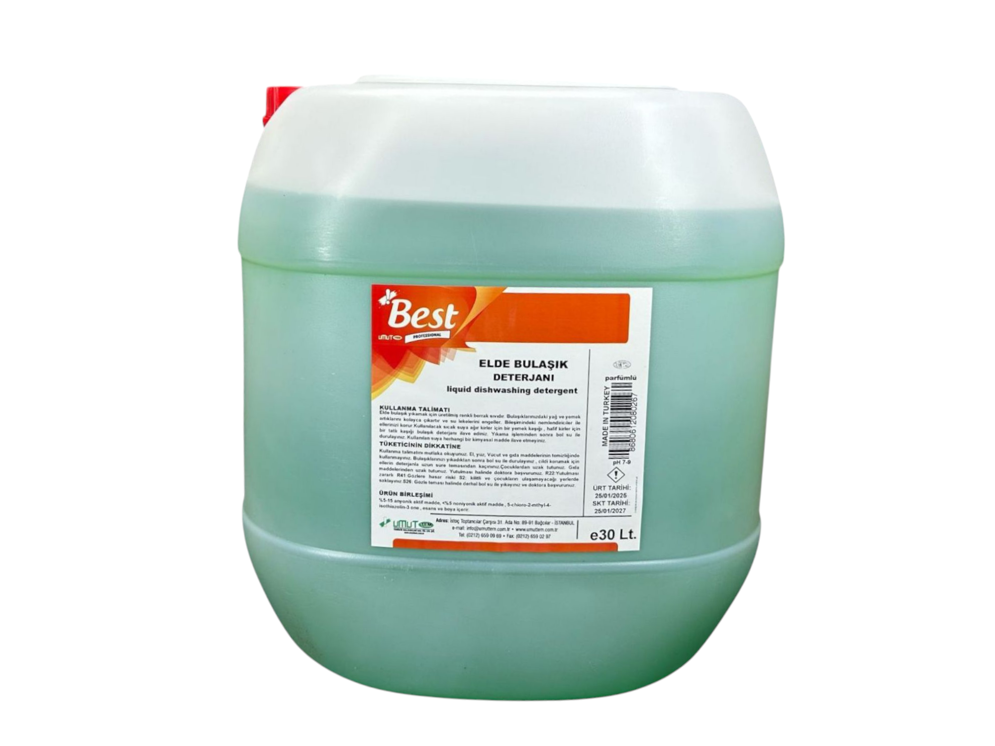 Best Elde Bulaşık Deterjanı 30 Lt Yeşil