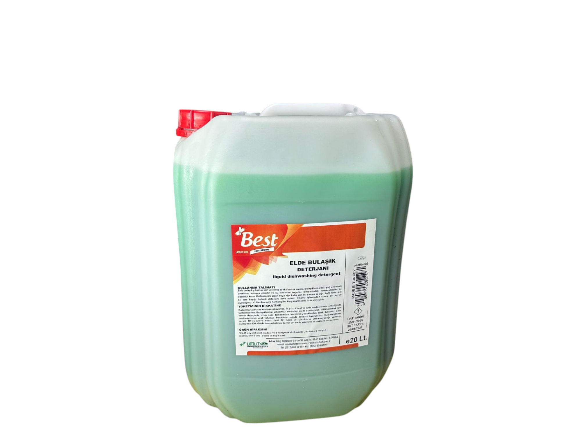 Best Elde Bulaşık Deterjanı Yeşil 20 Lt