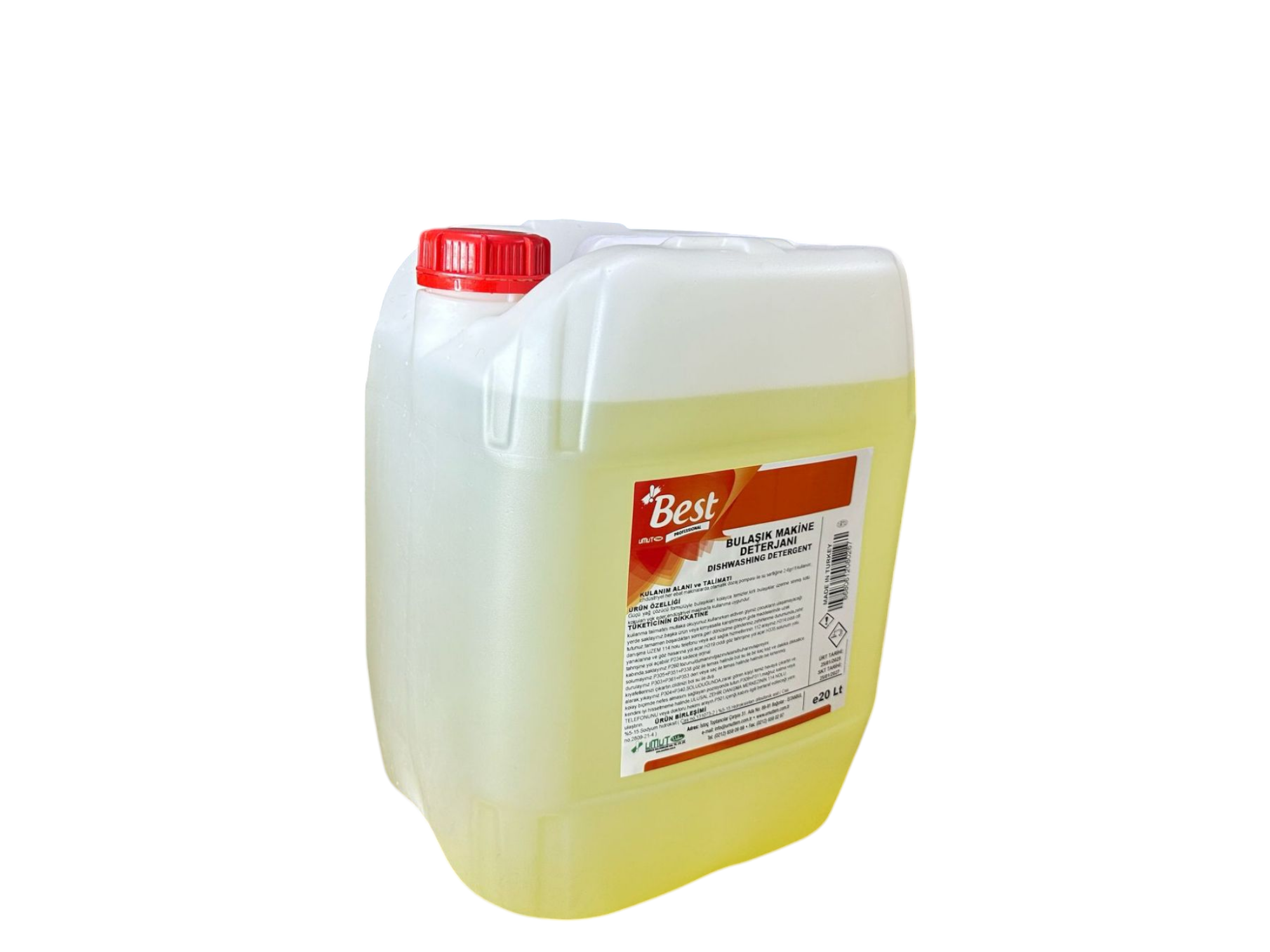 Best Endüstriyel Bulaşık Makine Deterjanı 20 Lt