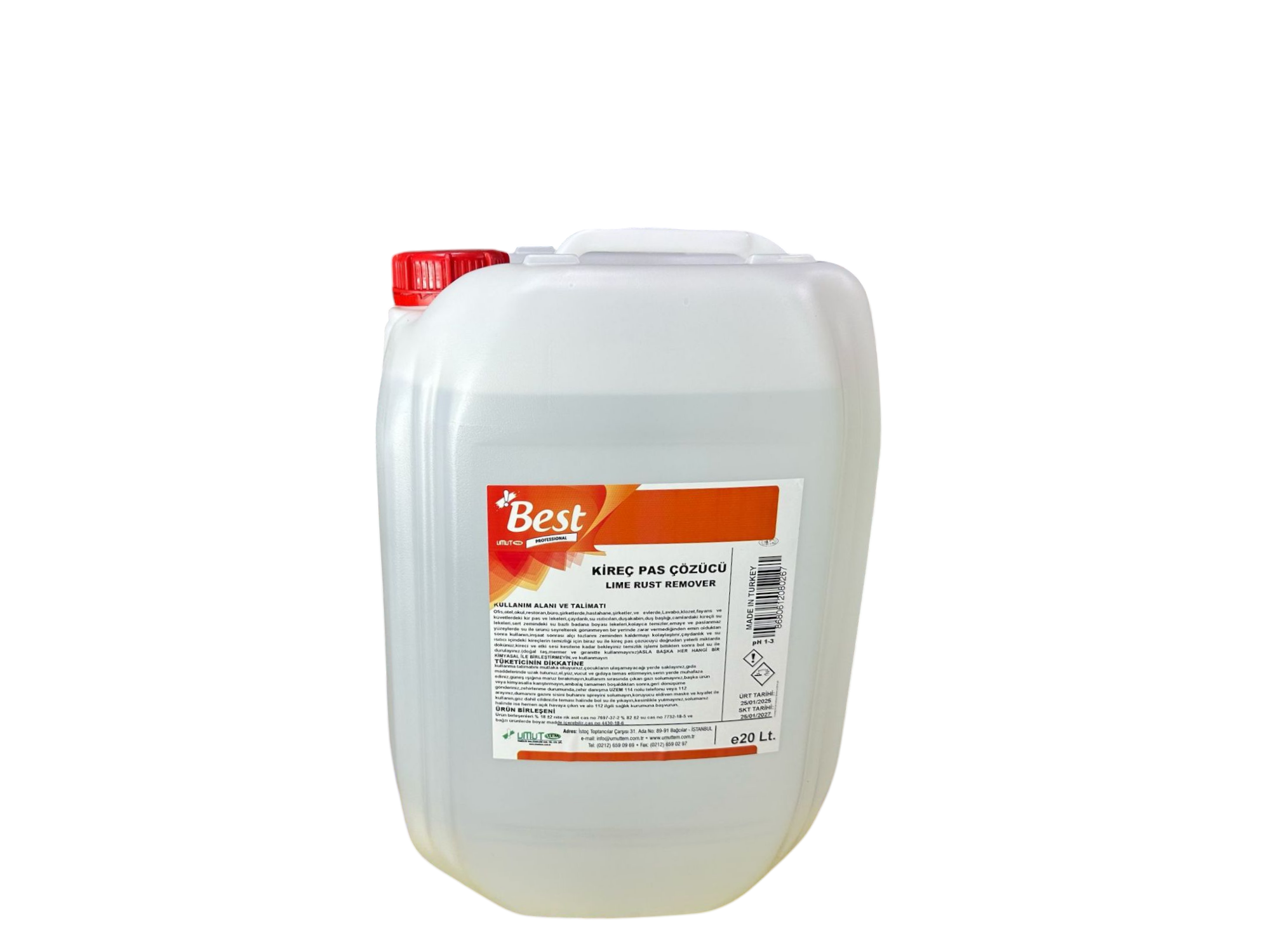 Best Kireç Ve Pas Çözücü 20 Lt