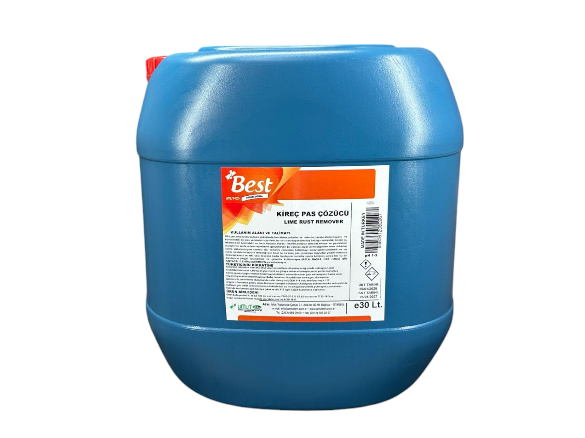 Best Kireç Ve Pas Çözücü 30 Lt